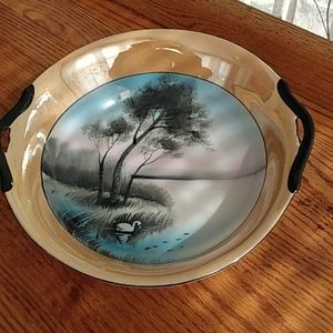 Vintage Chikaramachi Hand-painted Bowl